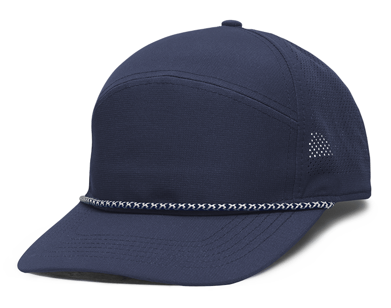 Split 6-Panel Cap with Performance Polyester